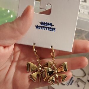Urban Outfitters Gold Butterfly Earrings